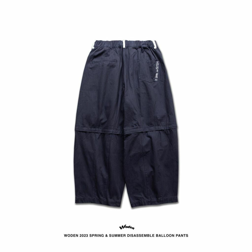 WODEN 2023 Spring & Summer 032 Disassemble Balloon pants 藏青