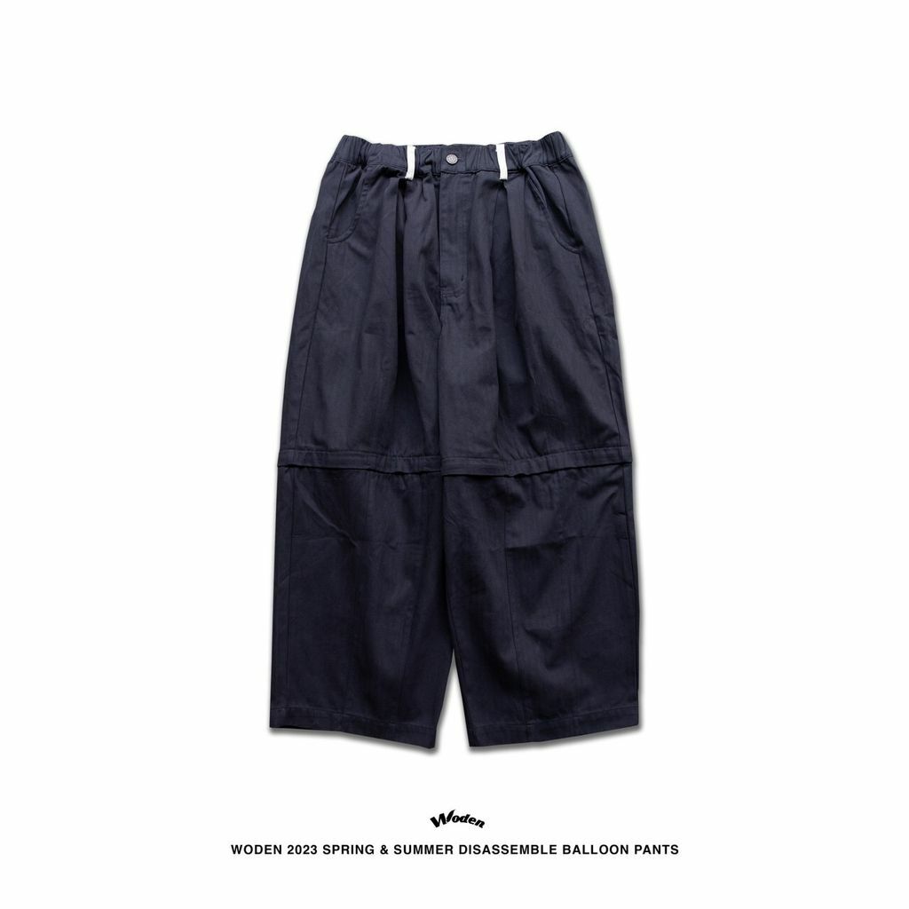 WODEN 2023 Spring & Summer 032 Disassemble Balloon pants 藏青