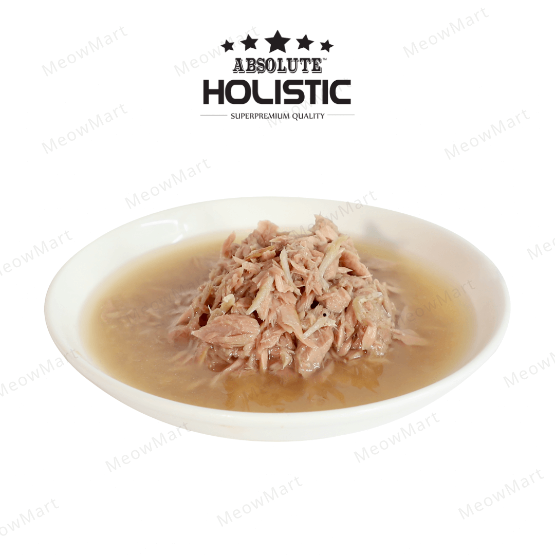 Absolute Holistic Complete Diet 頂級鮮肉濃湯主食罐 (吞拿魚+白飯魚)150g