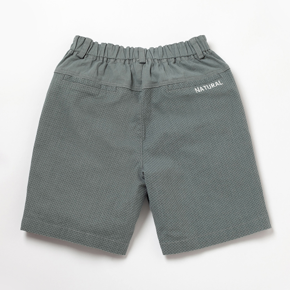 PIPPY休閒拼接棉質短褲 綠