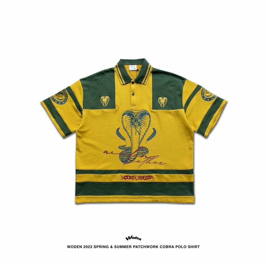WODEN 2023 Spring & Summer 036 Patchwork Cobra Polo shirt