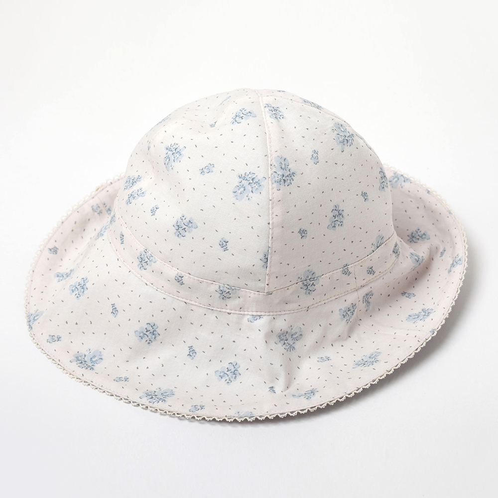 PIPPY 素面印花雙面戴遮陽帽 藍