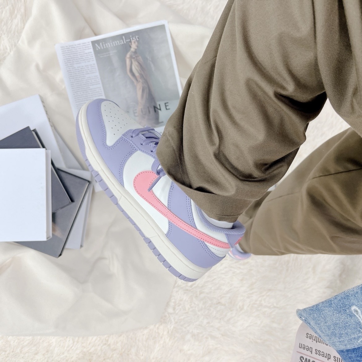 Nike Dunk Low 星黛露配色 粉紫 奶油底 DD1503-500