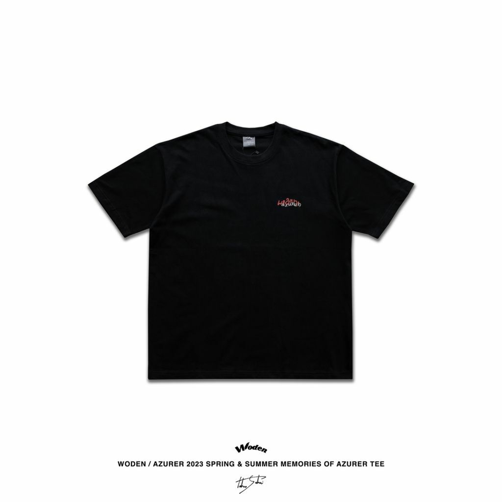 WODEN / Azurer 2023 Spring & Summer 040 Memories of Azurer tee 黑色款