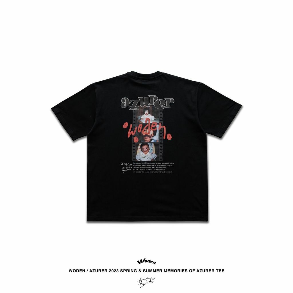 WODEN / Azurer 2023 Spring & Summer 040 Memories of Azurer tee 黑色款