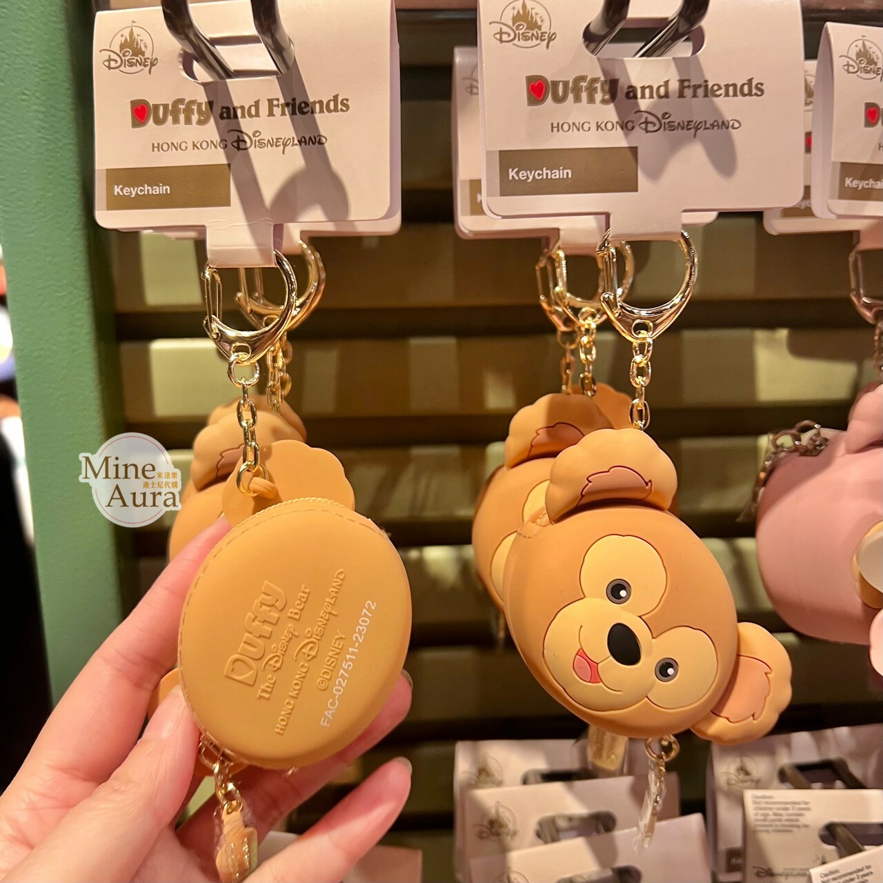 (現貨) 達菲 Duffy 大頭 矽膠 零錢包 鑰匙圈 吊飾 -香港迪士尼樂園