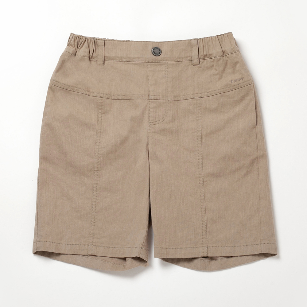 PIPPY壓摺帥氣棉質短褲 卡其