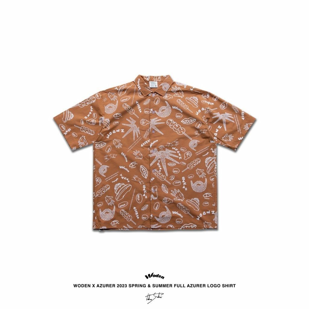 WODEN X Azurer 2023 Spring & Summer 041 Full Azurer LOGO Shirt