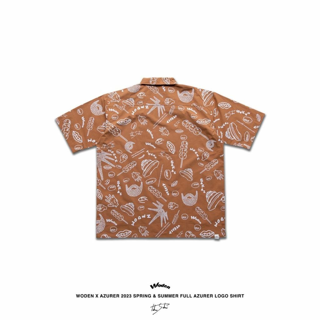 WODEN X Azurer 2023 Spring & Summer 041 Full Azurer LOGO Shirt