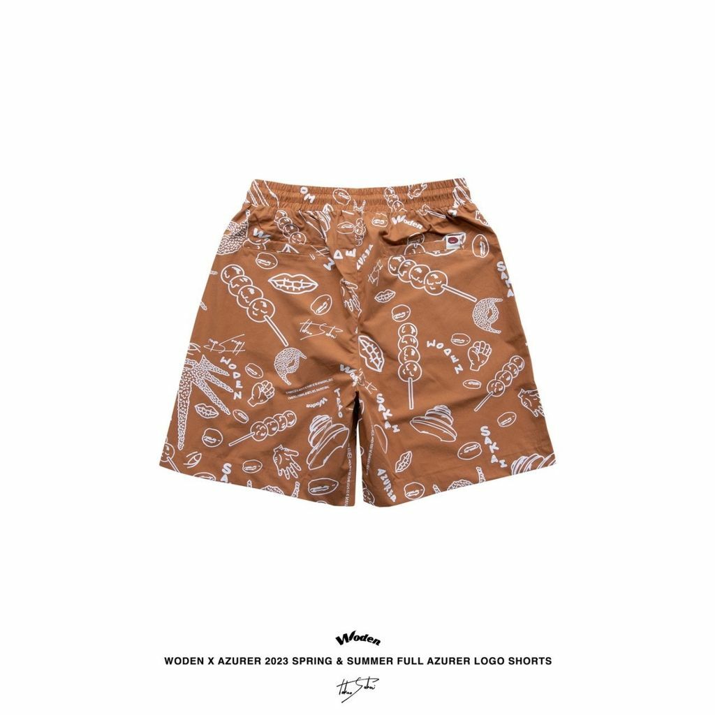 WODEN X Azurer 2023 Spring & Summer 042 Full Azurer LOGO Shorts