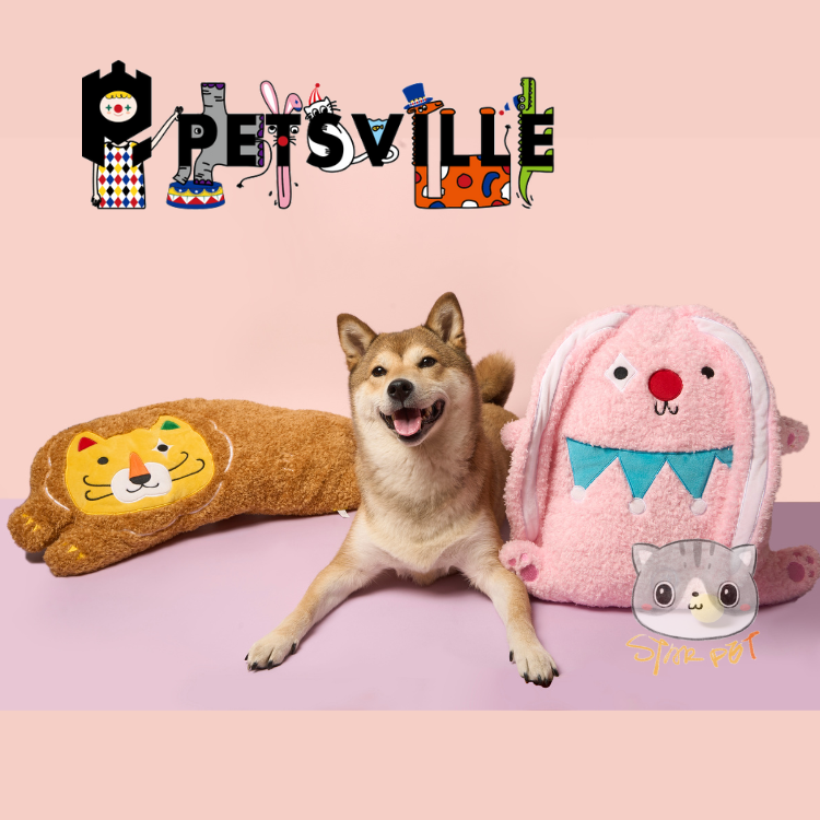 Petsville Pink Rabbit Pillow