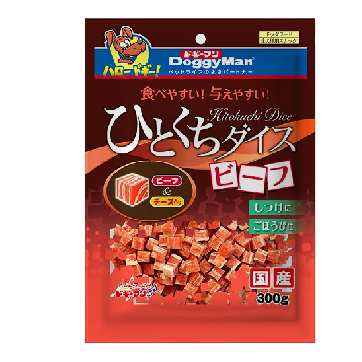 Doggyman｜日式牛肉芝士角切 300g (DYM-7461)