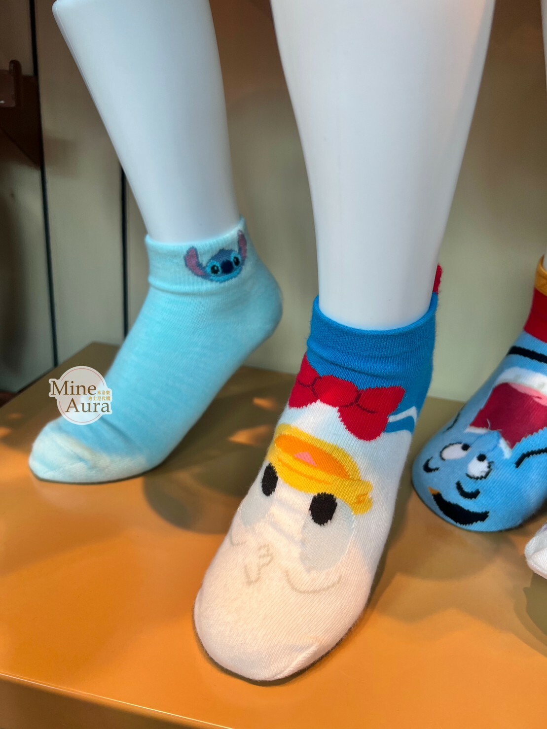 史迪奇 Stitch 大頭logo 圖案 襪子 星際寶貝 Lilo & Stitch -香港迪士尼樂園