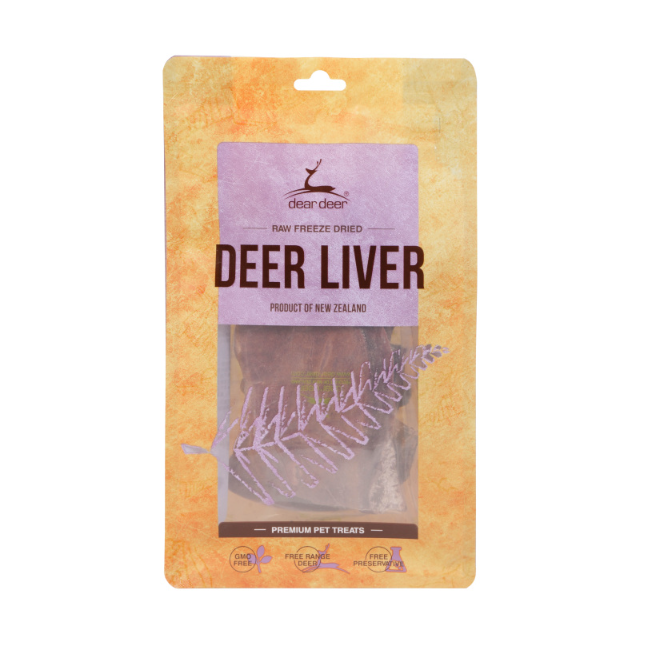 Deer Deer Raw Freeze Dried Pet Treats Deer Liver (50g) [Cat Dog Snack]
