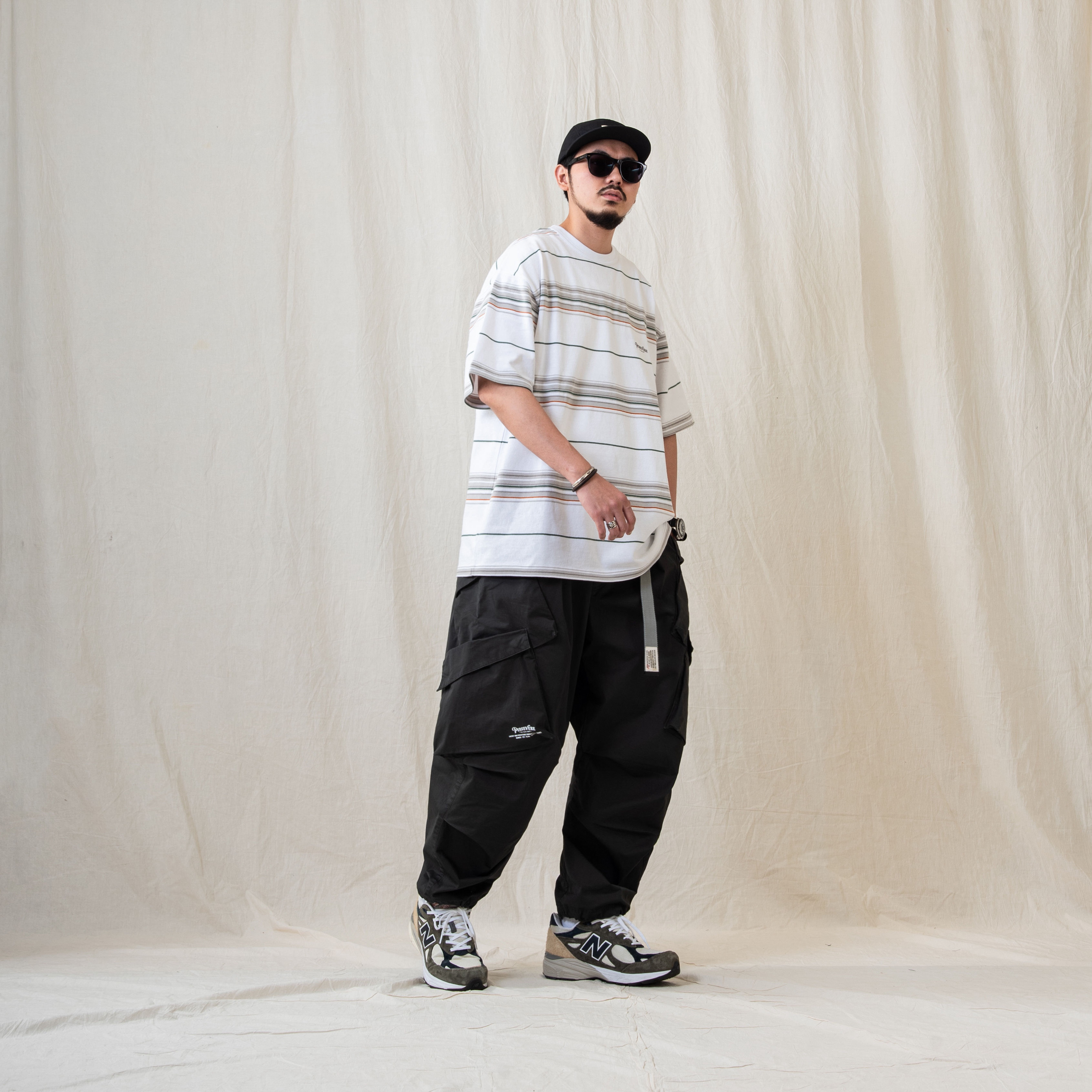PERSEVERE MULTI-POCKET CARGO PANTS - CHARCOAL GREY