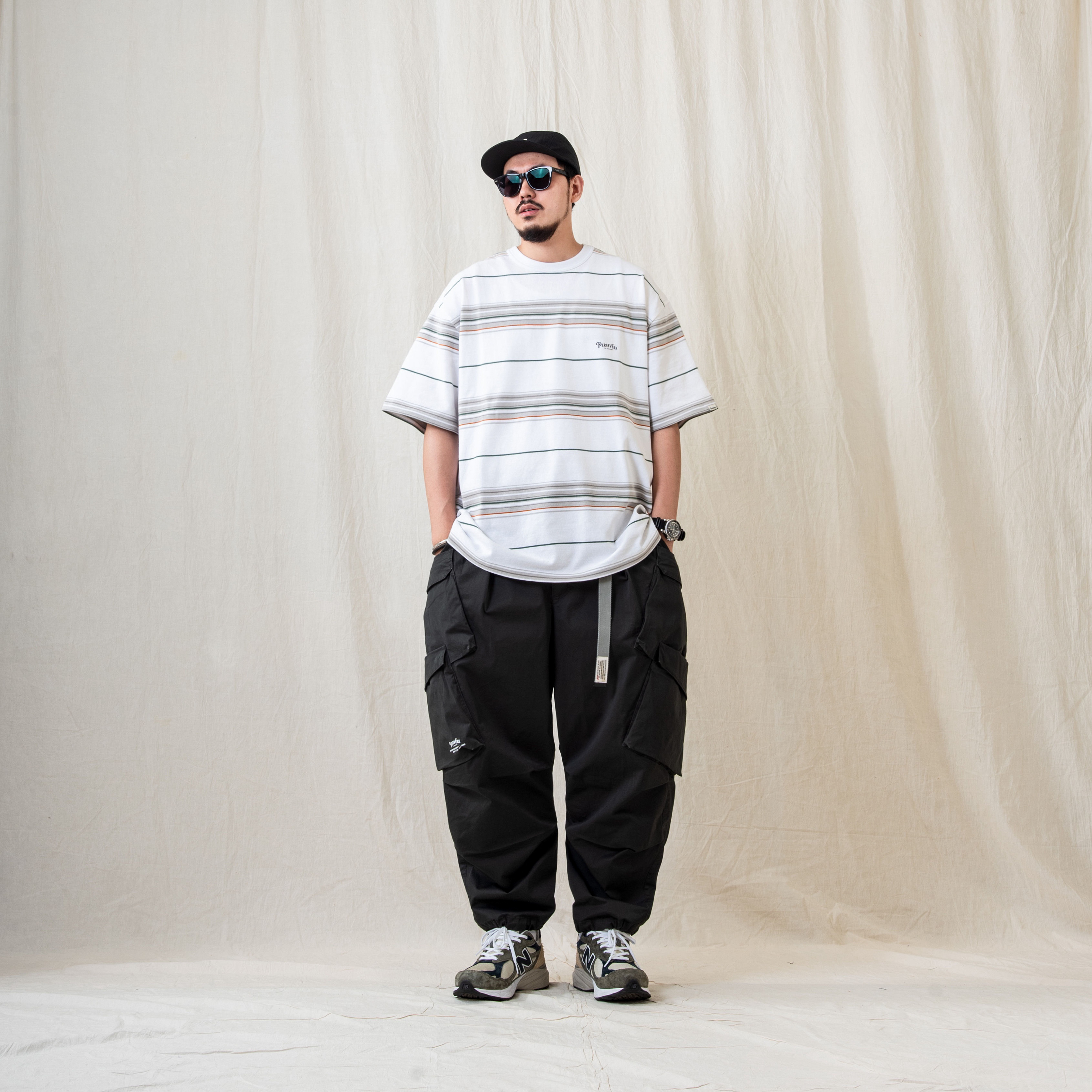 PERSEVERE MULTI-POCKET CARGO PANTS - CHARCOAL GREY
