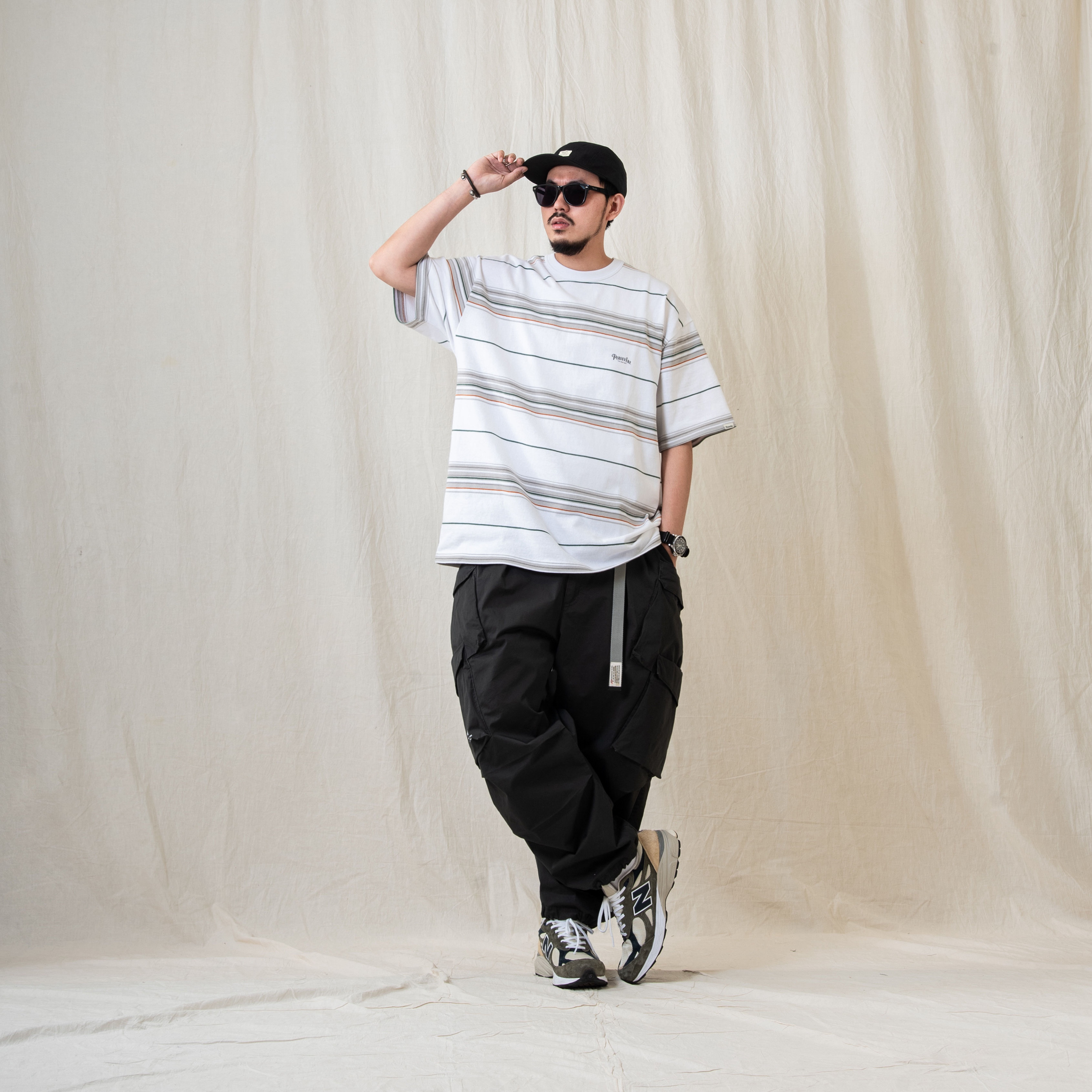 PERSEVERE MULTI-POCKET CARGO PANTS - CHARCOAL GREY