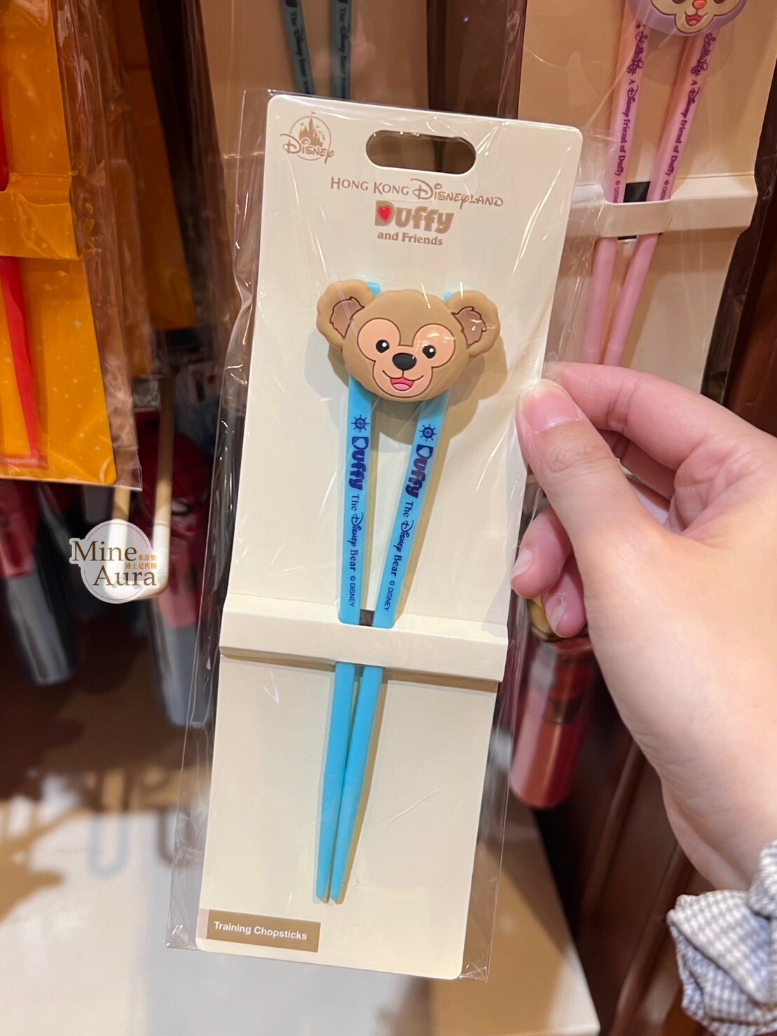 (現貨) 達菲 大頭造型 寶寶專用 學習筷 -香港迪士尼樂園