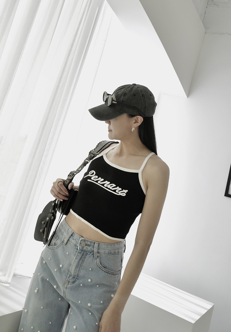 Y2K英文細肩背心*3色