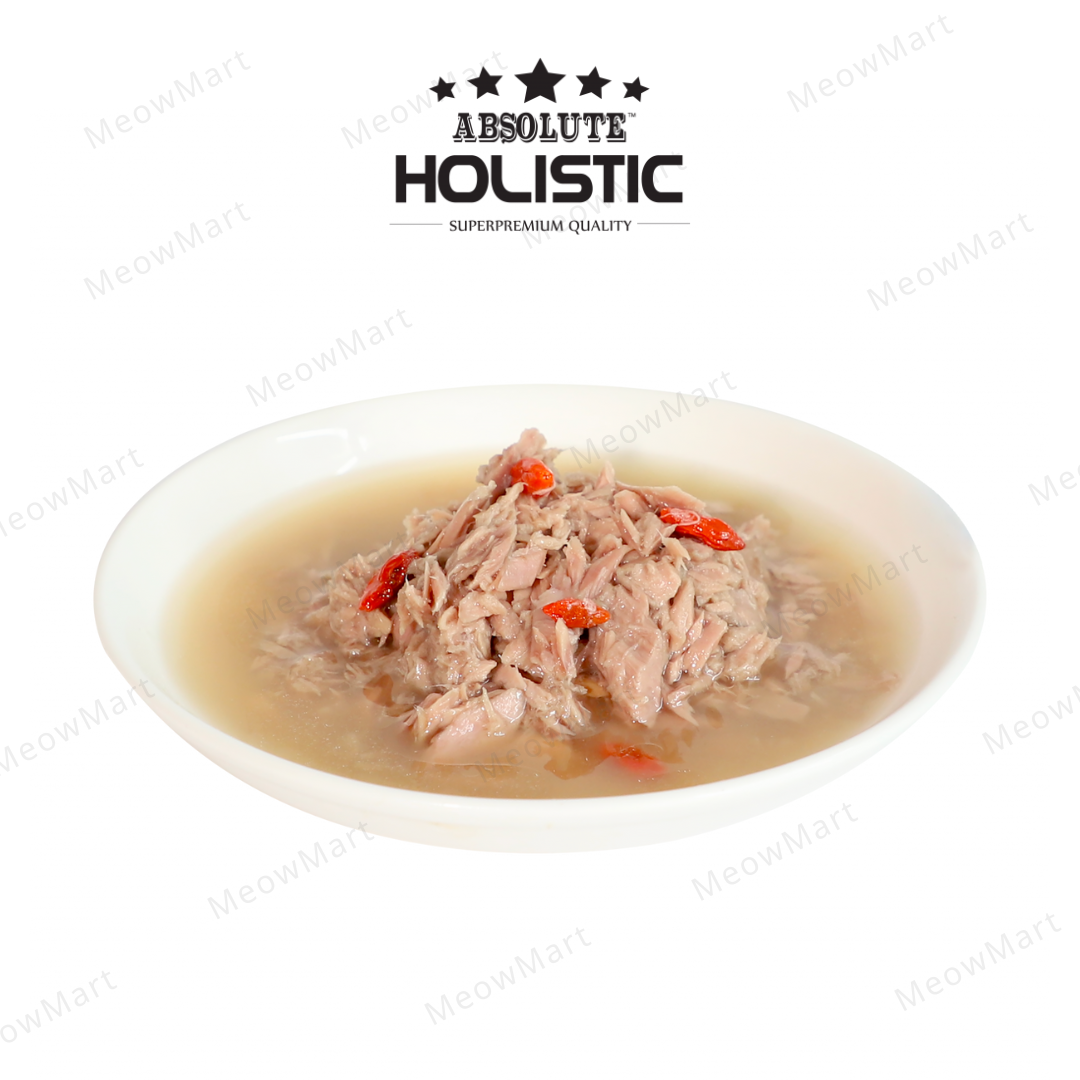 Absolute Holistic Complete Diet 頂級鮮肉濃湯主食罐 (吞拿魚+杞子)150g