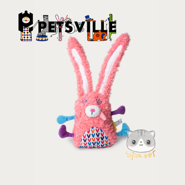Petsville Dizzy Bunny Dog Toy