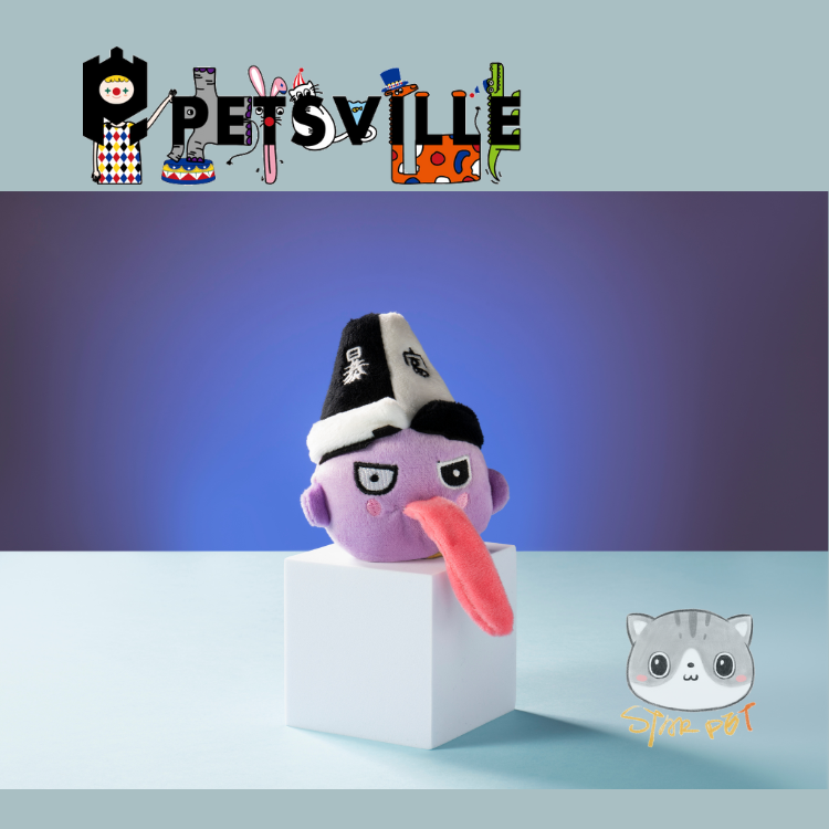 Petsville Legend Series - Black and White Brother Dog Toy