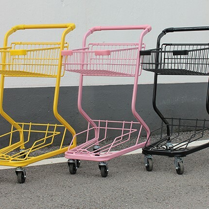 《2663》展示陳列繽紛雙層收納推車