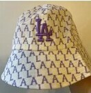 [S] MLB MONOGRAM JACQUARD BUCKET HAT NEW YORK YANKEES,LAVENDER, 32CPHA111-07V [FINAL SALES] (SMLB237)