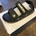 [S] MLB ACE SANDAL DIA MONOGRAM,BLACK, 7ASDM0133GP001-50BKS (SMLB243)