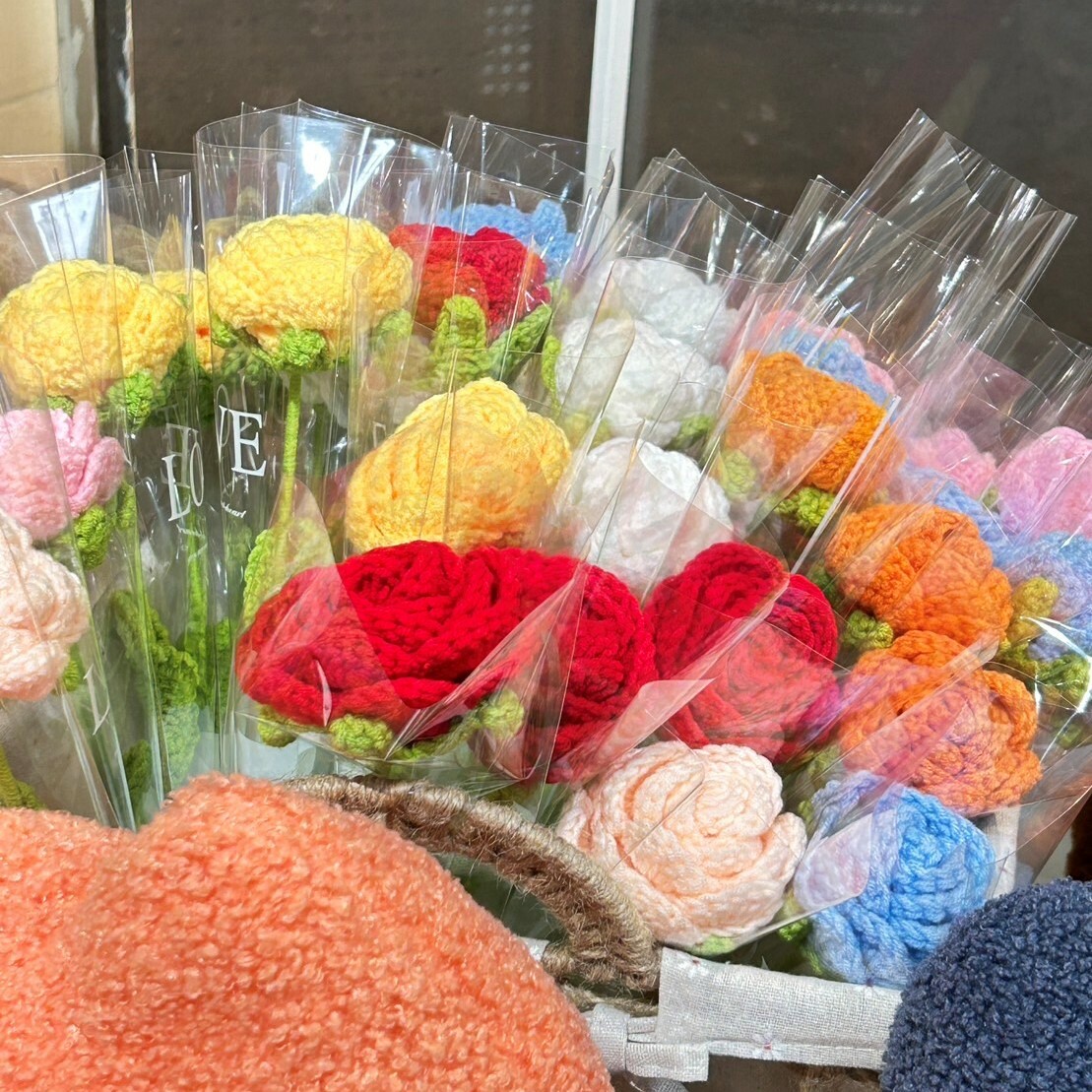 《2664》送禮必備編織玫瑰花(單支)