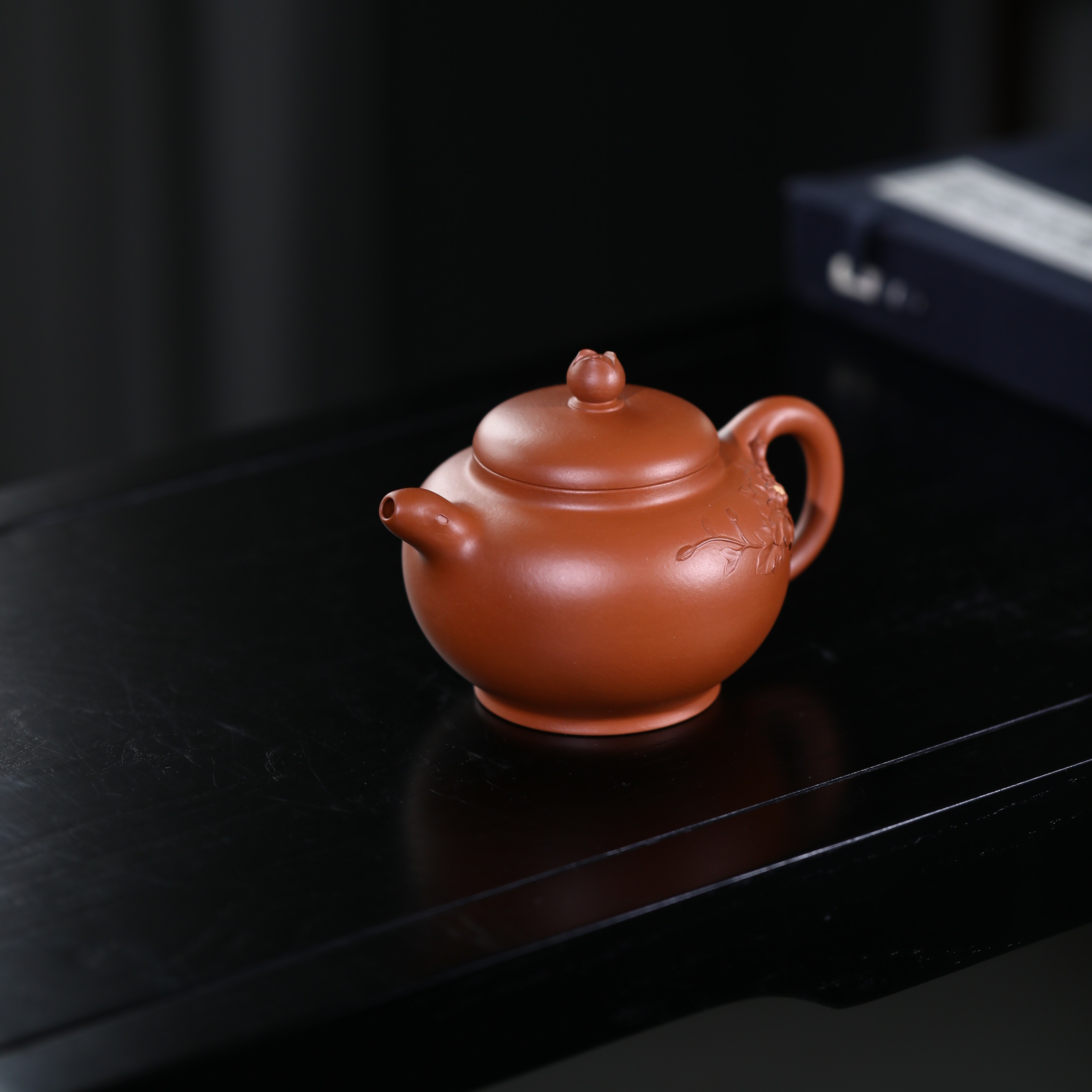 金黃朱泥│花開富貴│范建中│國家級正高級工藝美術師│小壺仙紫砂壺