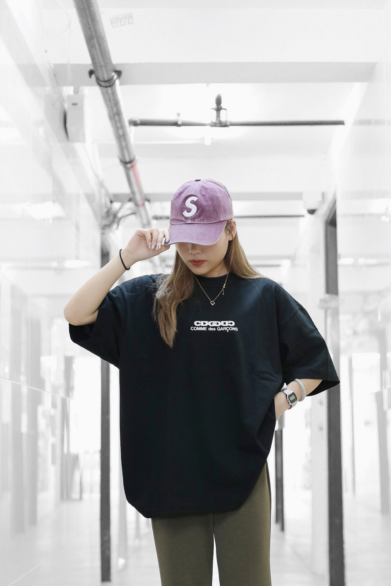 COMME des GAGCONS Cdg Oversized Tee  black