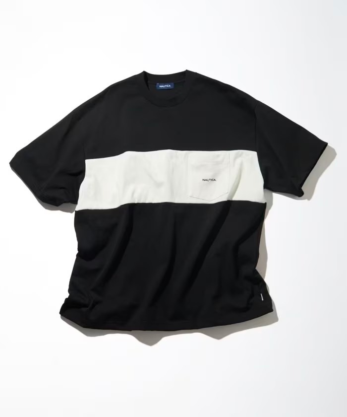{現貨} Nautica Panel Border S/S Pocket Tee