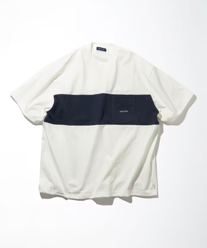 {現貨} Nautica Panel Border S/S Pocket Tee