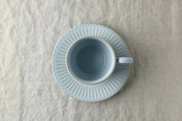 美濃燒 歐式咖啡杯碟組 藍色｜日本 KOYO 光洋陶器株式会社