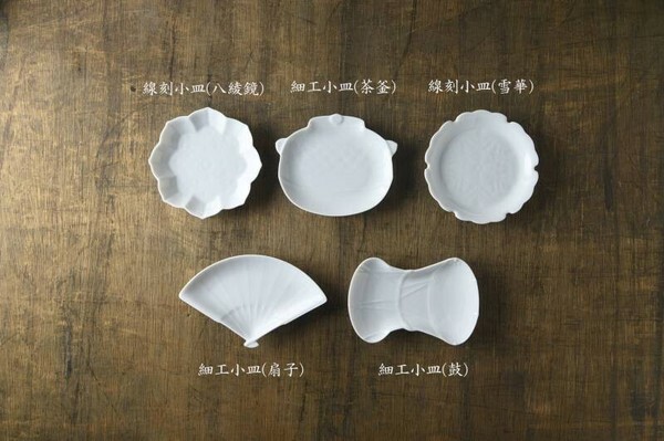 5入 深山窯白瓷小皿 木頭禮盒｜日本 Miyama 深山株式会