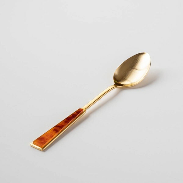 琥珀色 18公分餐匙 湯匙｜日本Tsubame-Sanjo 燕三條
