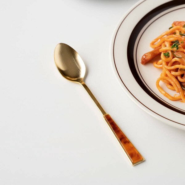 琥珀色 18公分餐匙 湯匙｜日本Tsubame-Sanjo 燕三條