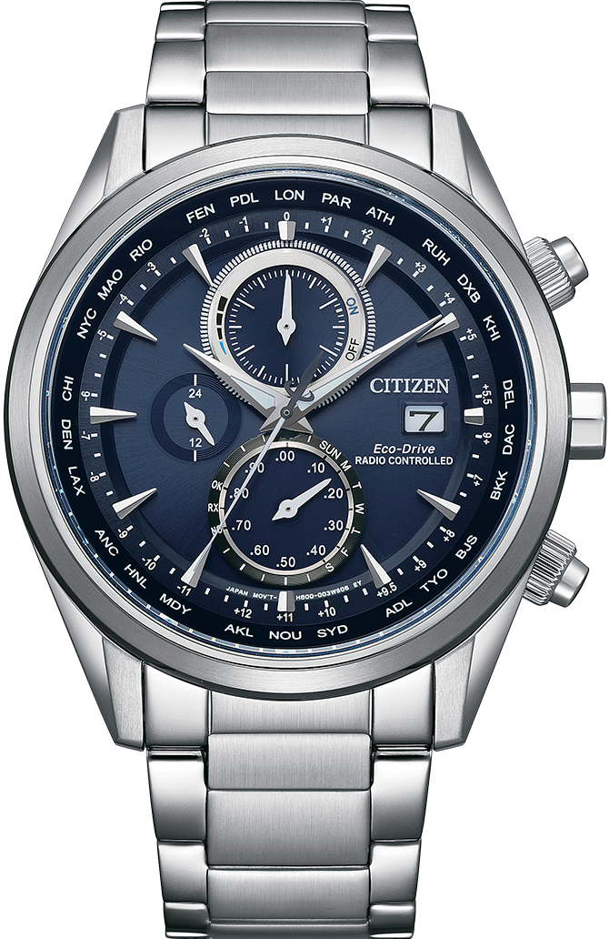 萬年鐘錶 - Citizen 星辰錶   菁英款光動能電波男錶  AT8260-85L   錶徑43MM