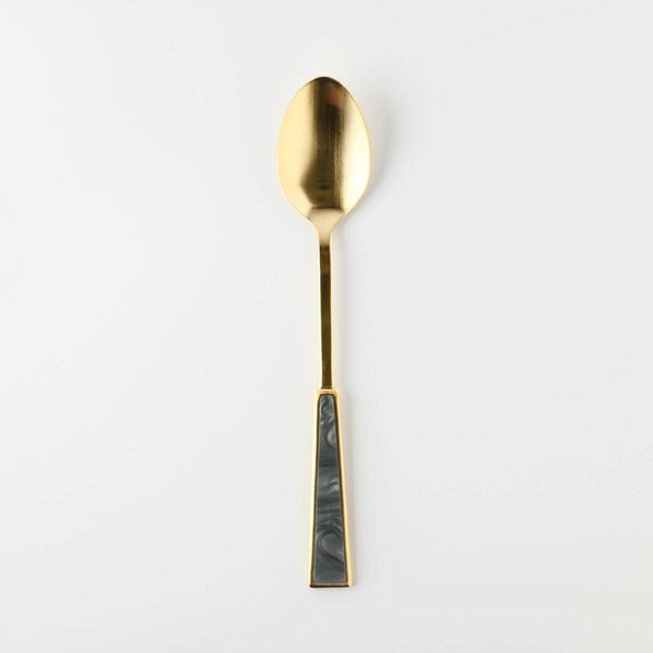 藍色大理石紋 18公分餐匙 湯匙｜日本Tsubame-Sanjo 燕三條