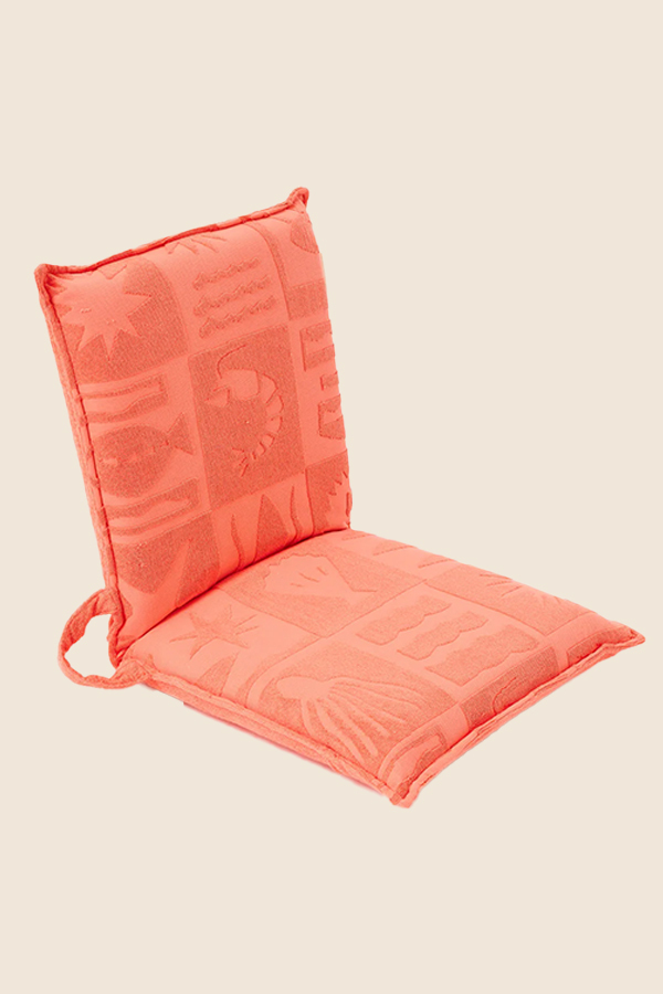 SUNNYLIFE - TERRY 折疊沙灘椅 (珊瑚橘)