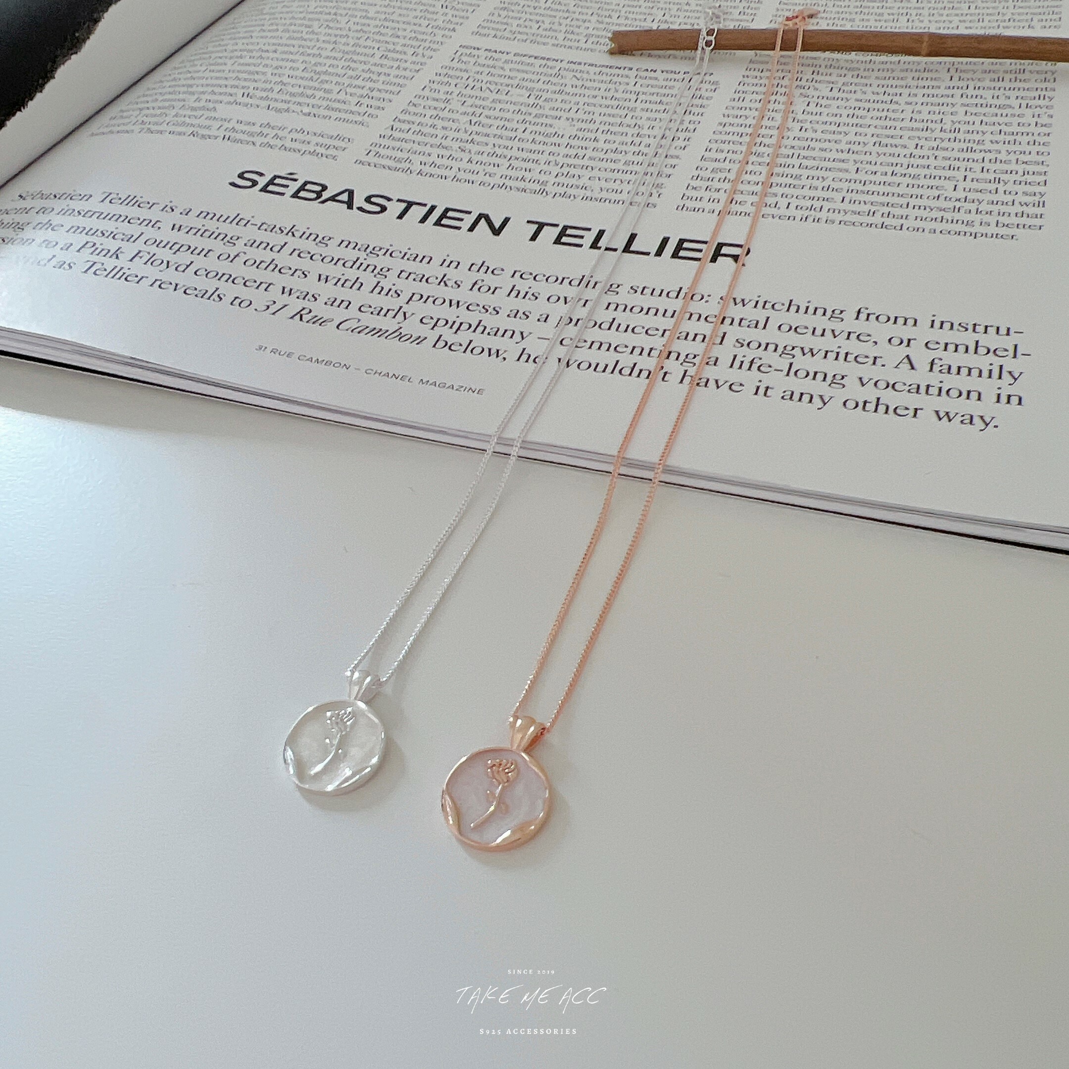 細節滿滿的純銀項鍊｜ 韓國連線