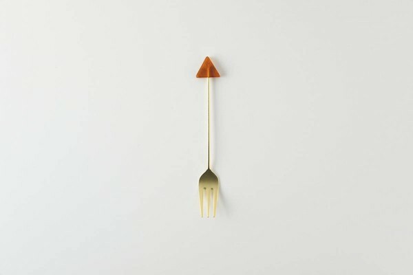 三角琥珀 12公分甜點叉｜日本Tsubame-Sanjo 燕三條