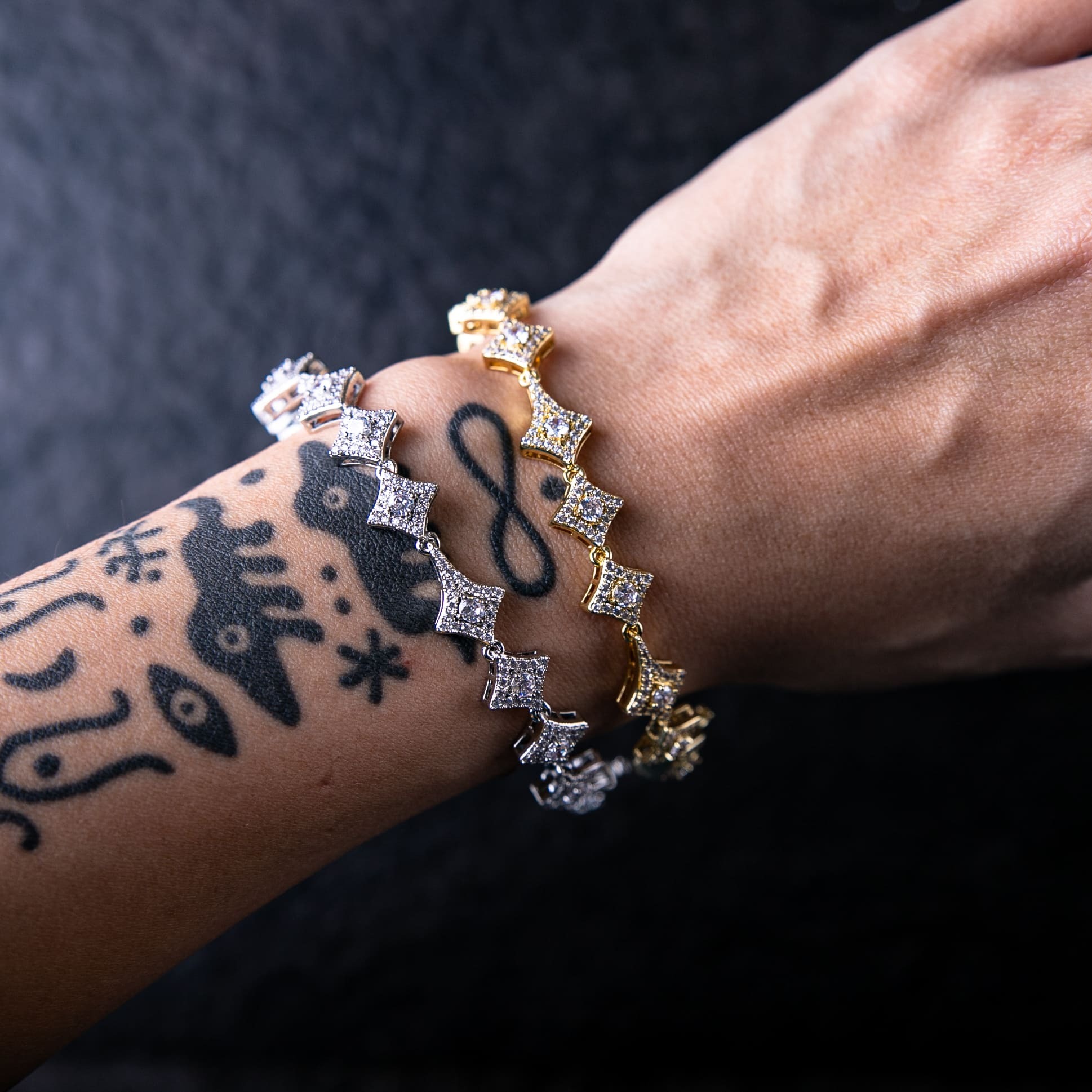 10mm滿鑲繁星手鍊