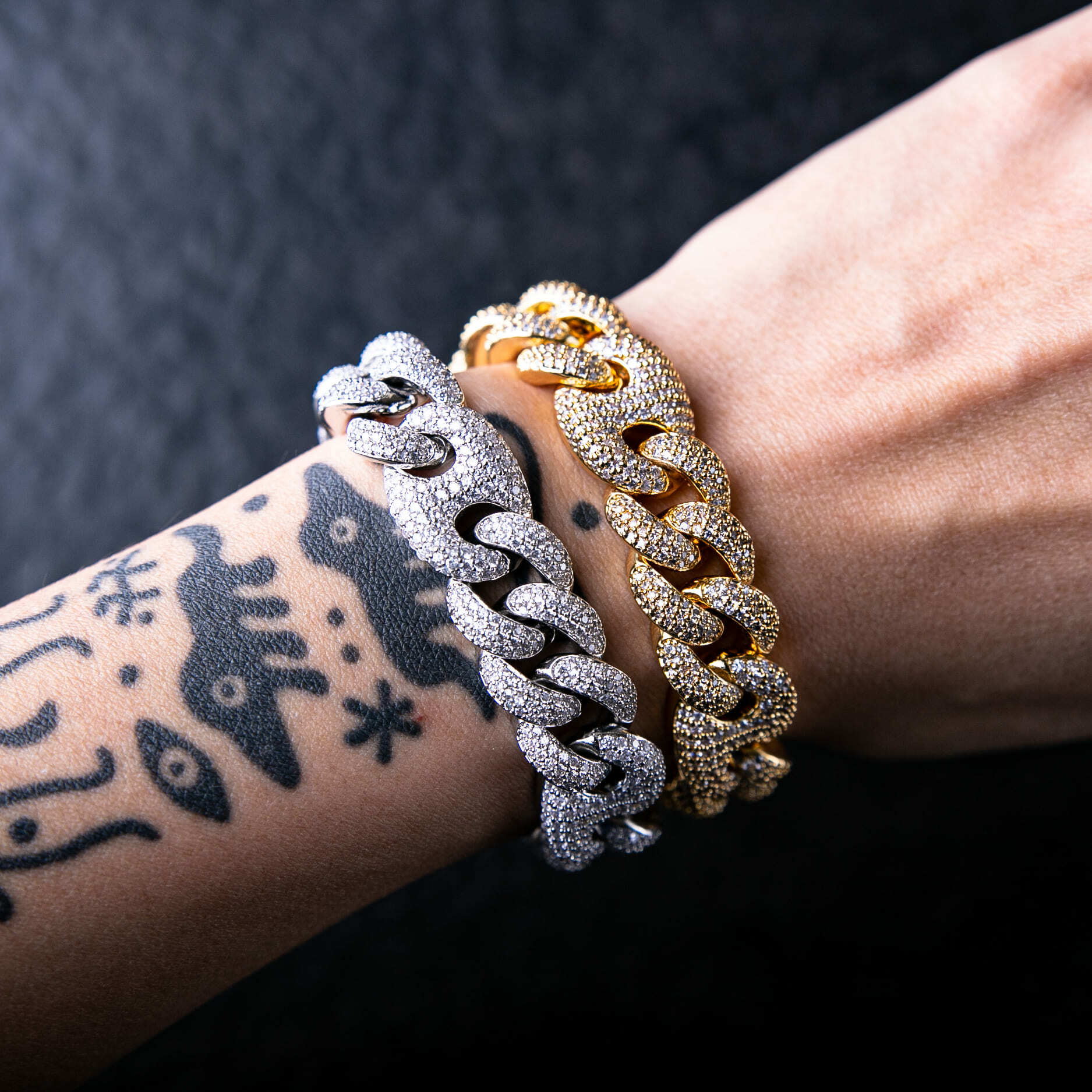 15mm豬鼻造型古巴手鍊