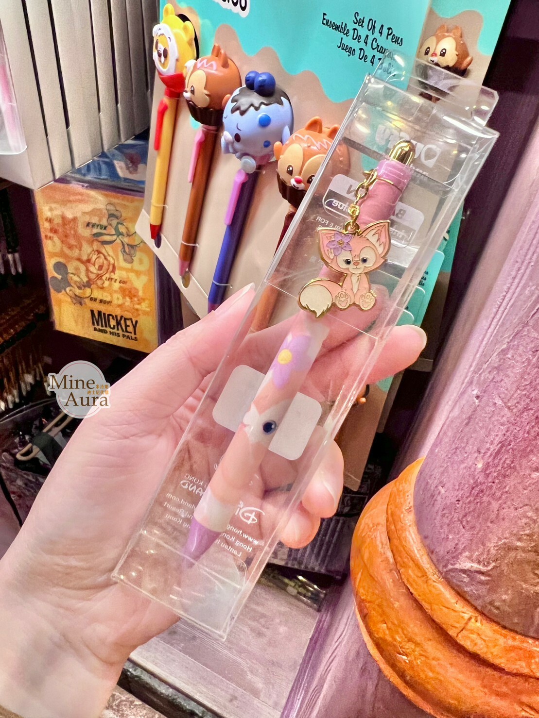 玲娜貝兒 Lina bell 金屬墜飾 圓珠筆 文具用品 -香港迪士尼樂園