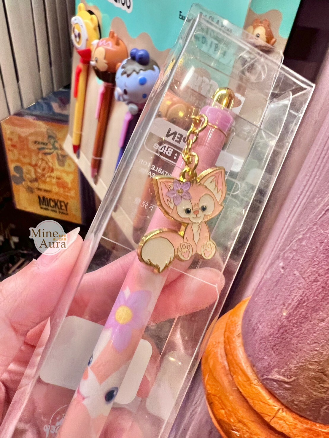 玲娜貝兒 Lina bell 金屬墜飾 圓珠筆 文具用品 -香港迪士尼樂園
