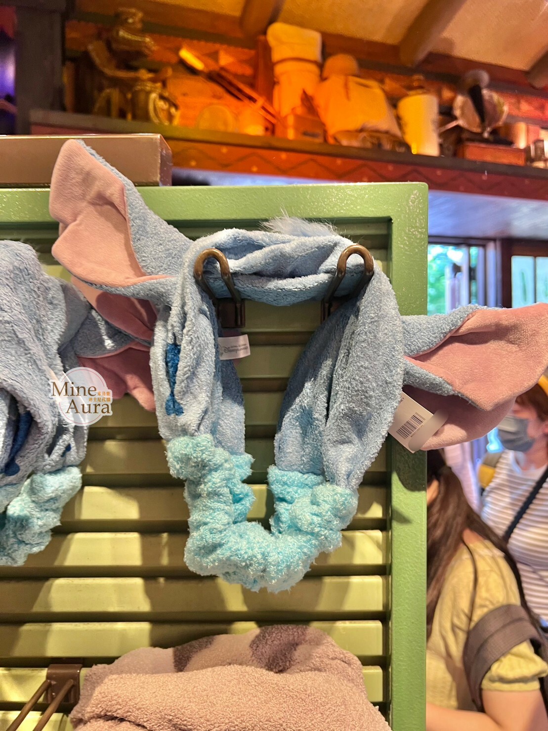 史迪奇 Stitch 絨毛 立體耳朵造型 髮帶 洗臉髮帶 星際寶貝 Lilo & Stitch -香港迪士尼樂園