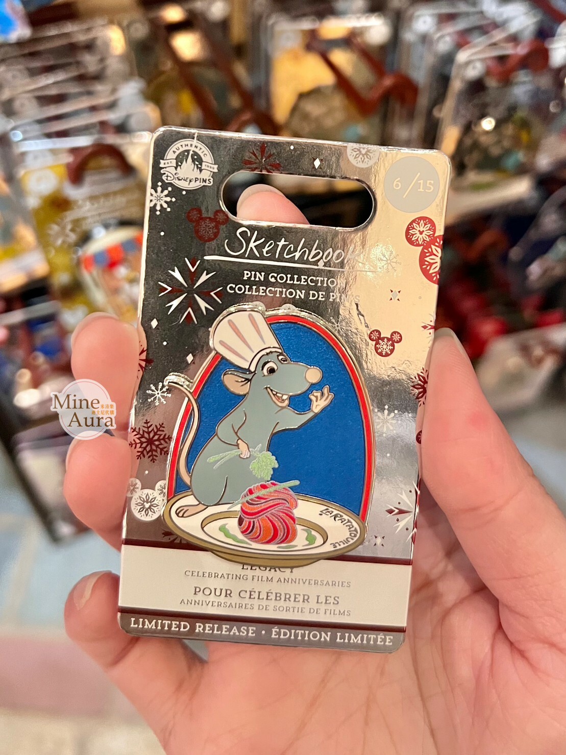 小米 Remy 造型 徽章 PIN 料理鼠王 Ratatouille -香港迪士尼樂園