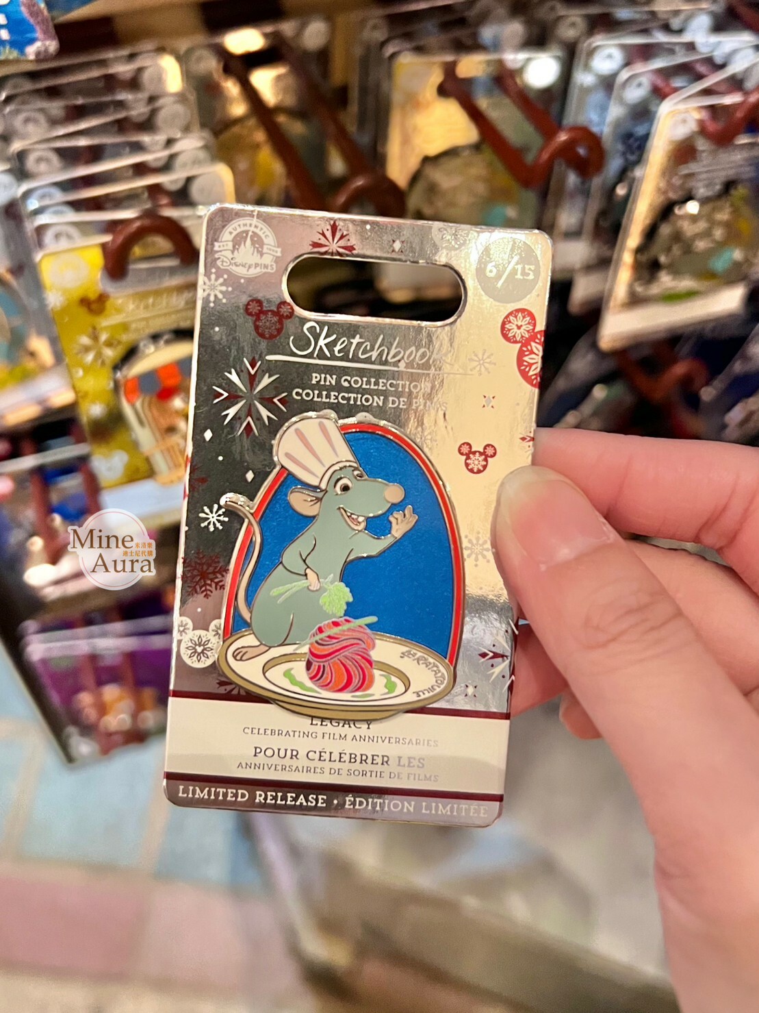 小米 Remy 造型 徽章 PIN 料理鼠王 Ratatouille -香港迪士尼樂園